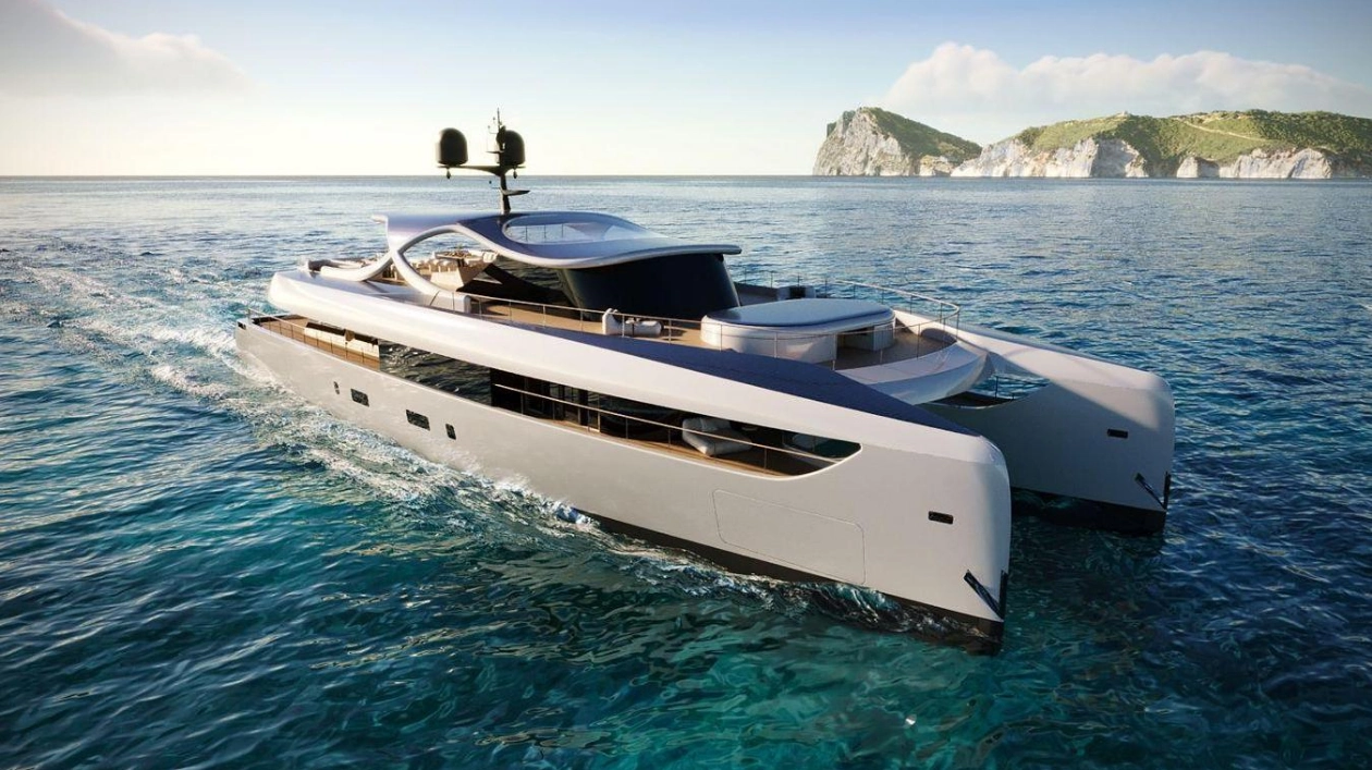 Rossinavi Unveils 43-Metre Electric Catamaran Solsea