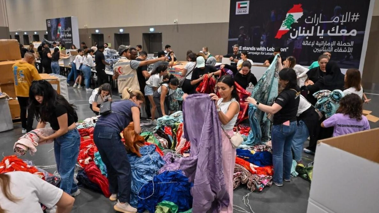 UAE Residents Rally to Pack Aid for Lebanon