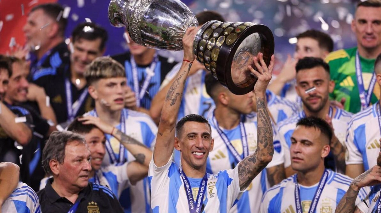 Angel Di Maria Celebrates Perfect Ending to National Team Career