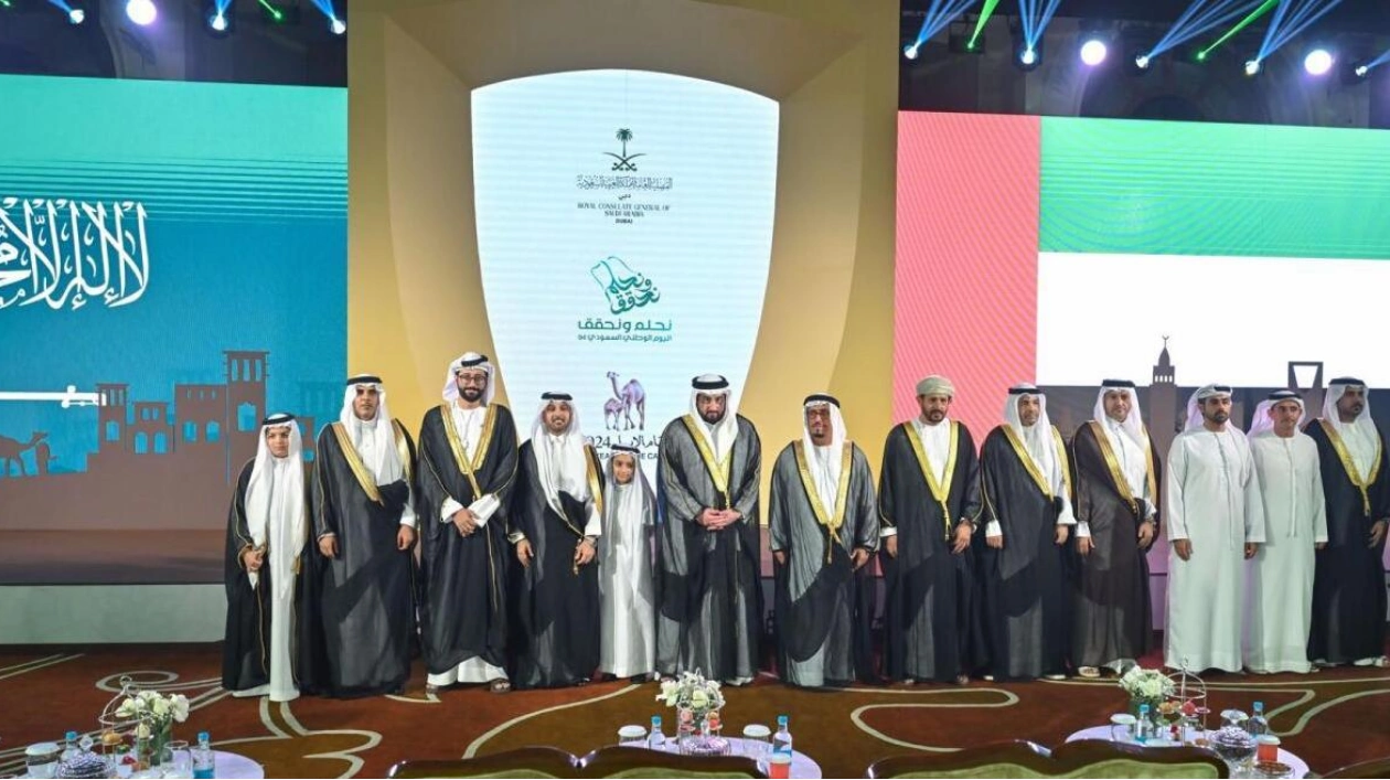 Sheikh Ahmed Attends Saudi National Day Reception in Dubai