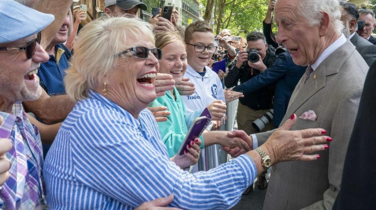 King Charles Meets Public in Australia