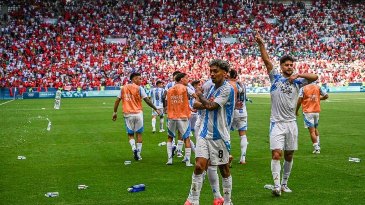 Crowd Trouble Mars Paris Olympics Football Match Between Argentina and Morocco