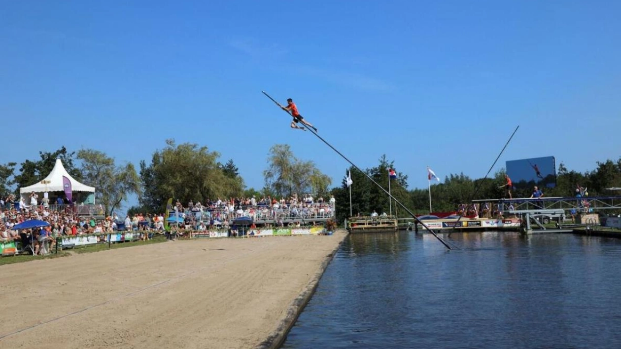 Annual National 'Fierljeppen' Competition Draws Dutch Athletes