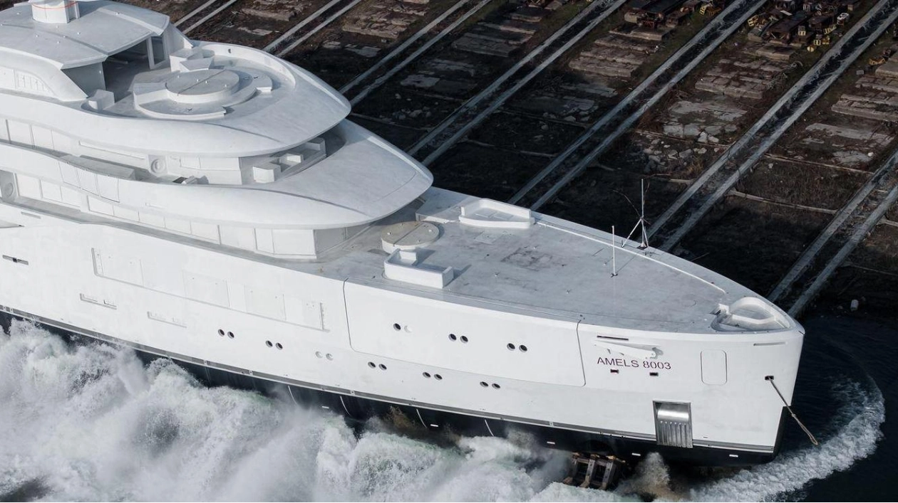 Third Amels 80 Yacht, Project Zurich, Makes a Splash