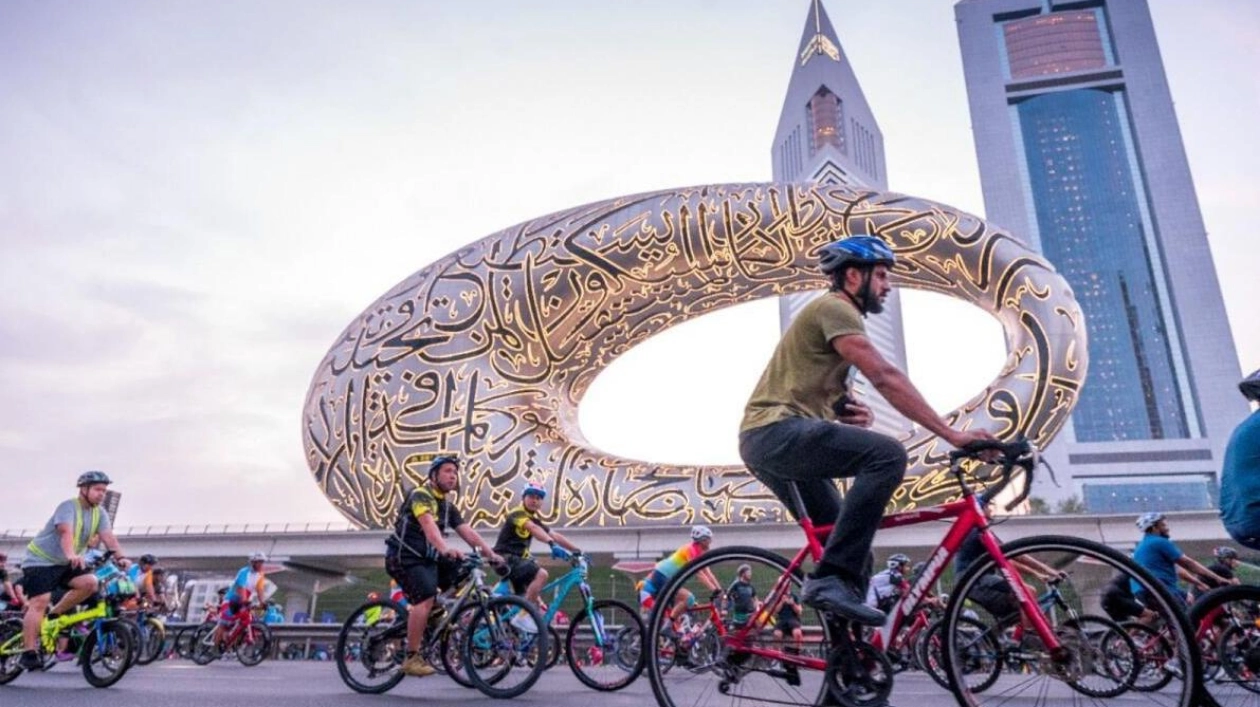 Dubai's Sheikh Zayed Road Transforms for Major Cycling Event