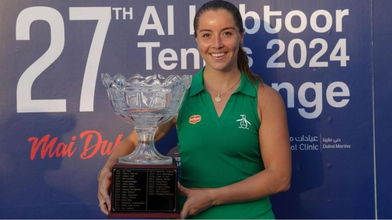 Jodie Anna Burrage Wins Al Habtoor Tennis Challenge