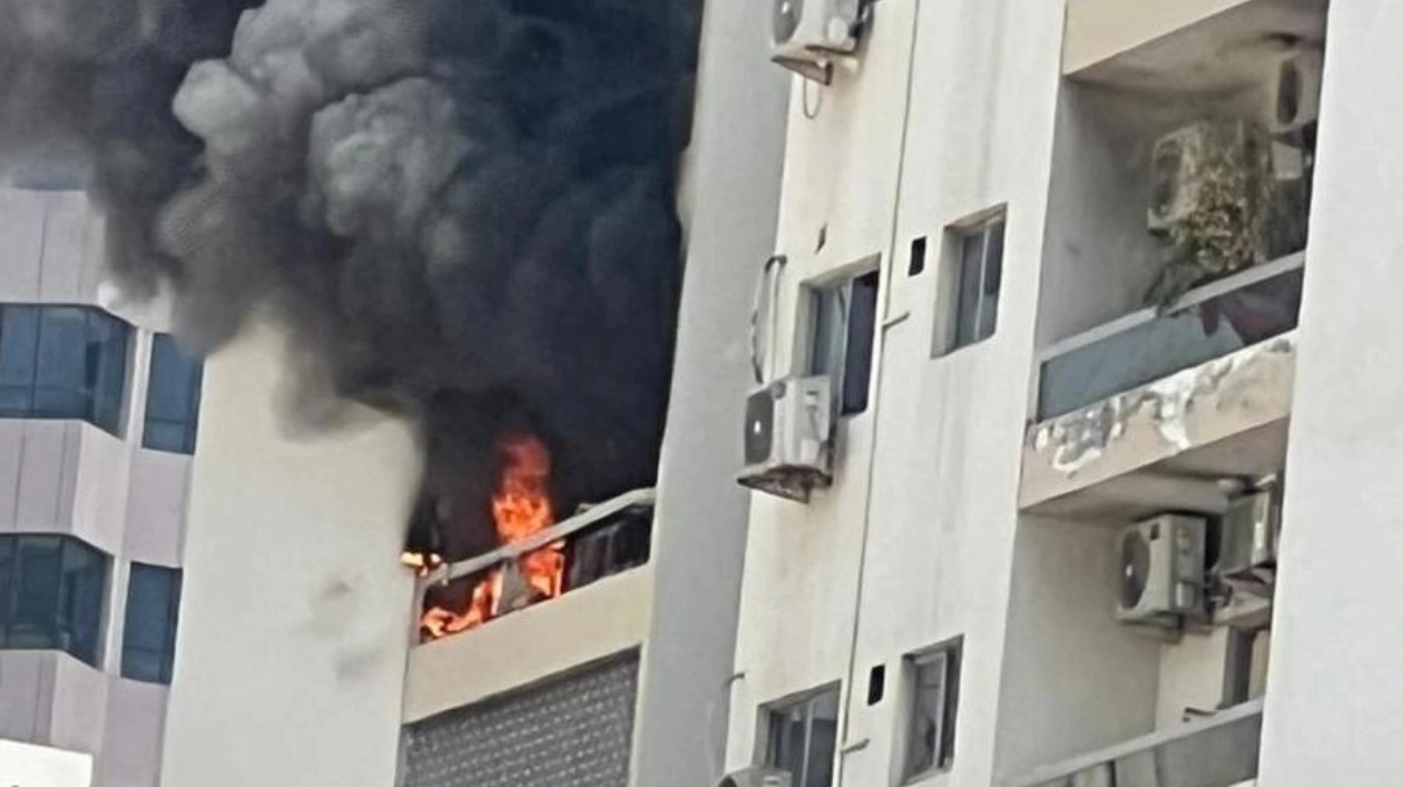 Fire Engulfs Residential Tower in Sharjah; Building Swiftly Evacuated