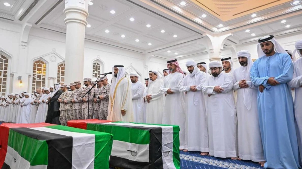 Funeral Prayers Held for Fallen Soldiers in Ajman