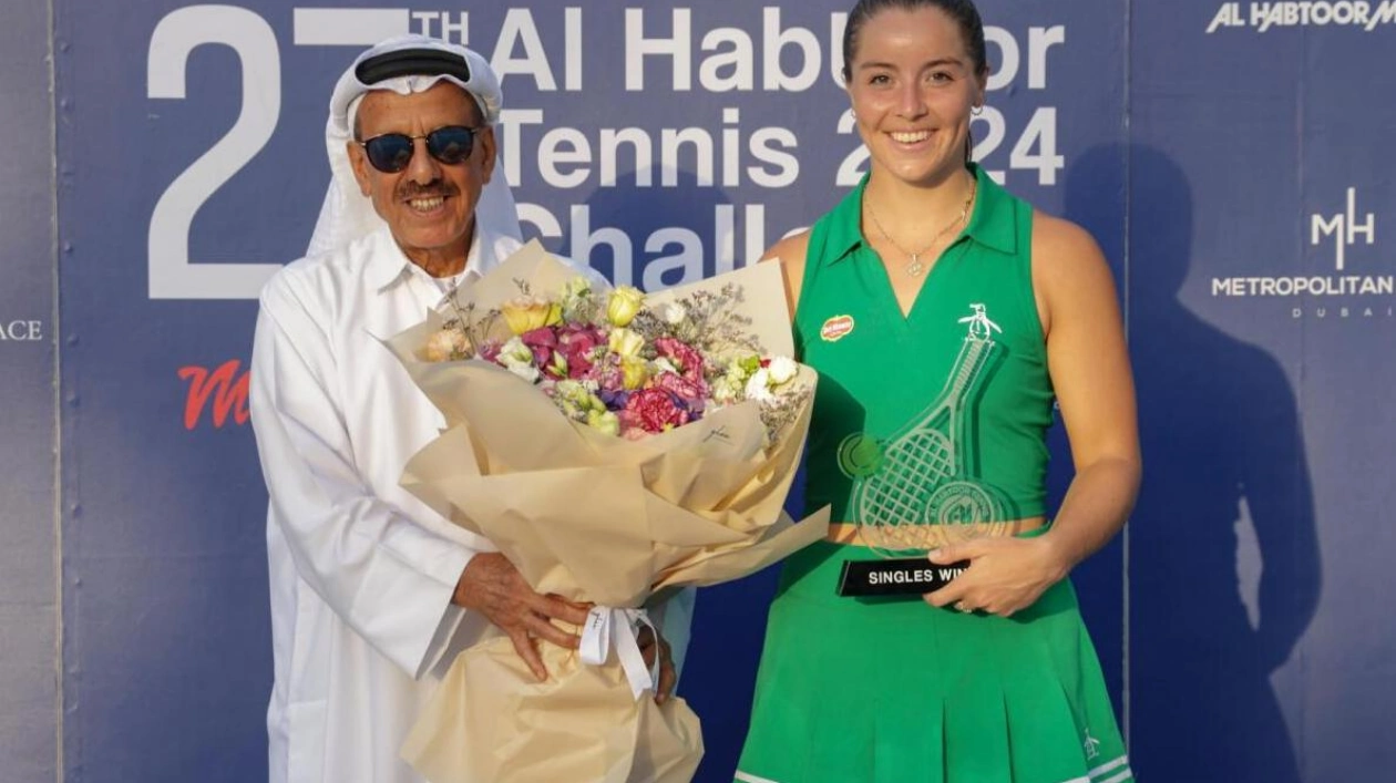 Jodie Burrage Wins Al Habtoor Tennis Challenge