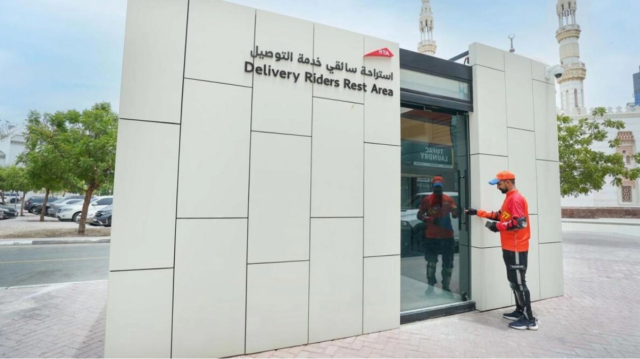 Dubai RTA Completes 20 Air-Conditioned Rest Areas for Delivery Riders