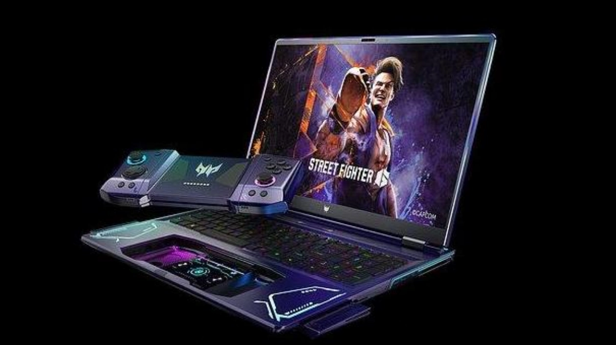 Acer представила концепт игрового ноутбука с интегрированным геймпадом