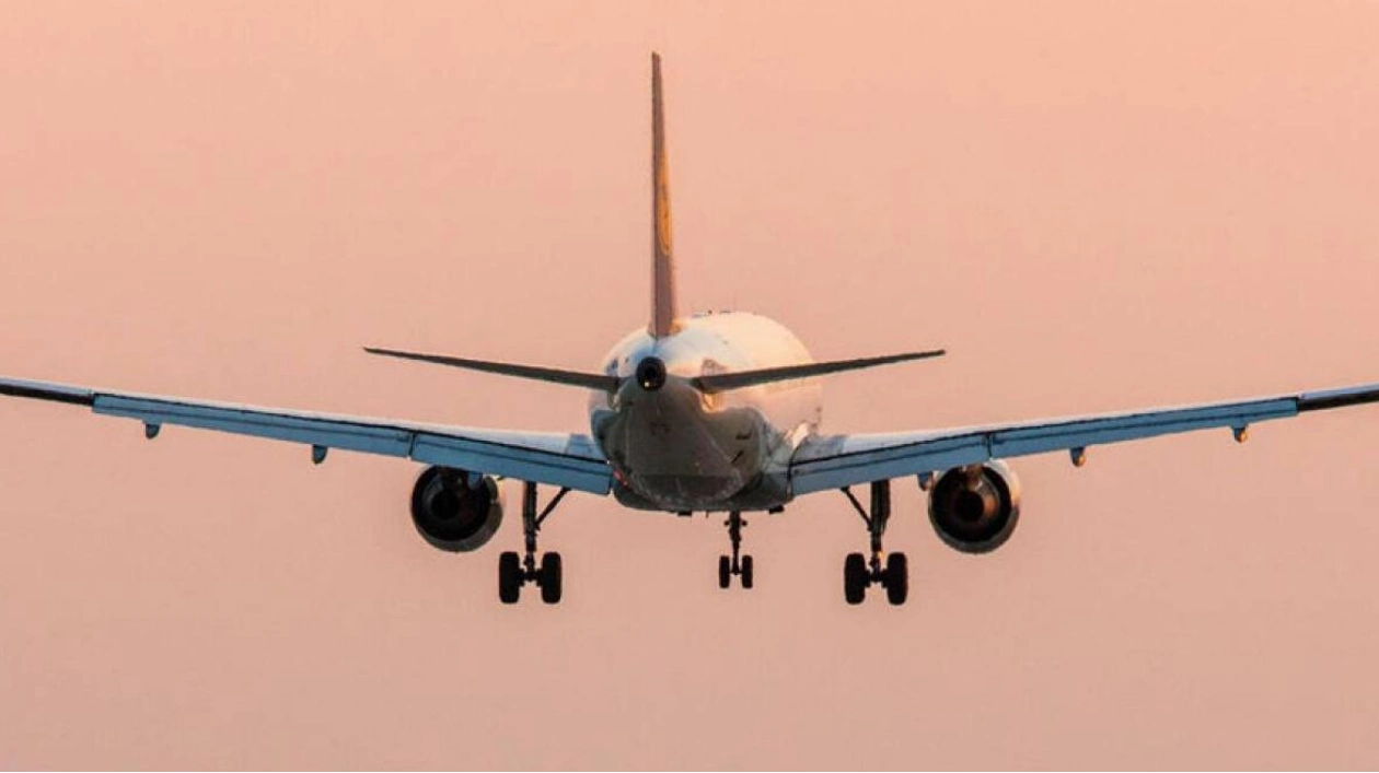 Smoke Emanates from Aircraft Tire During Landing in Peshawar