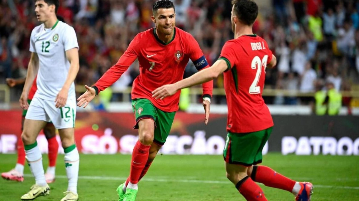 Ronaldo Leads Portugal to 3-0 Win Over Ireland in Euro 2024 Warm-Up