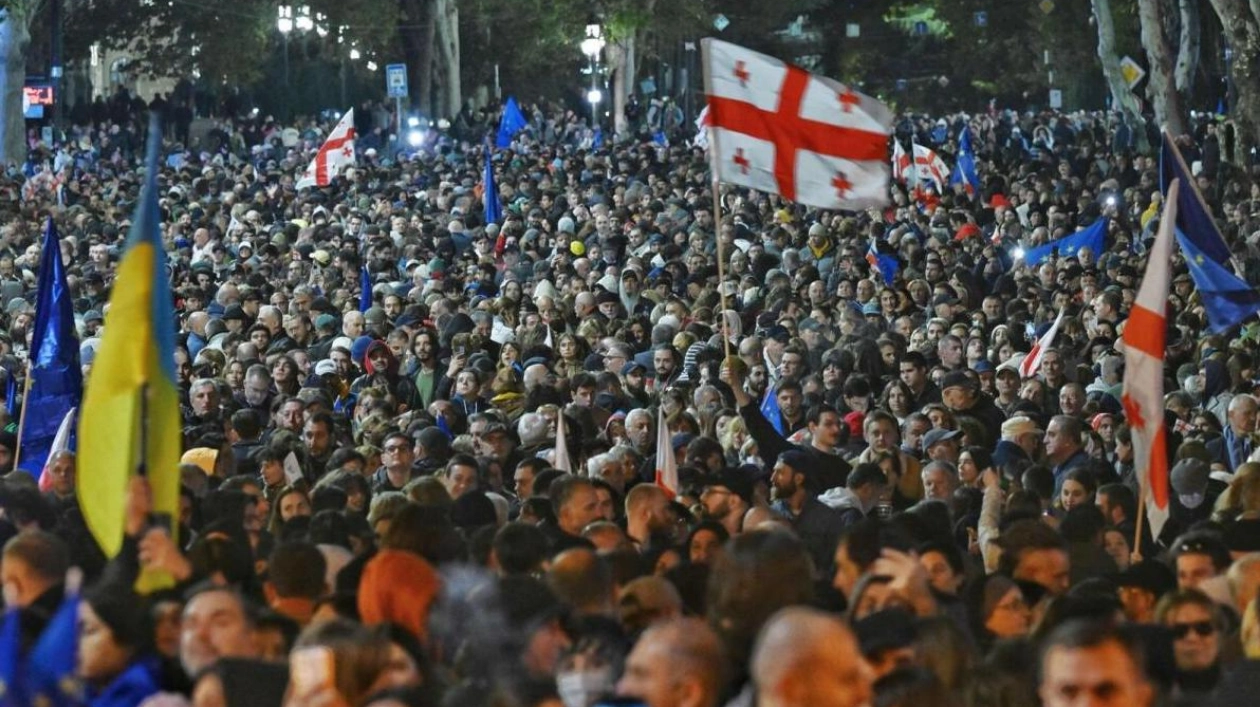 Georgians Rally for EU Membership Ahead of Crucial Elections