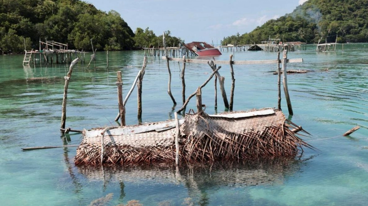 Demolished Stilt Houses of Bajau Laut Sea Nomads