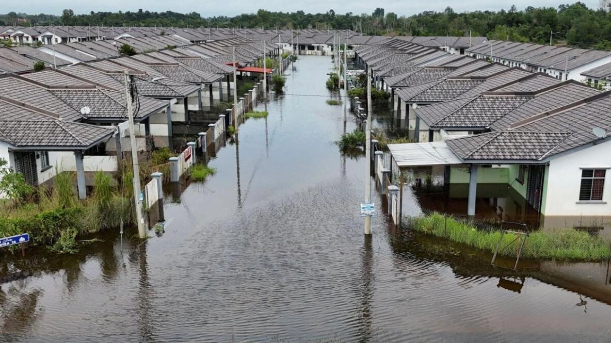 Floodwaters Recede in Malaysian Town of Tumpat