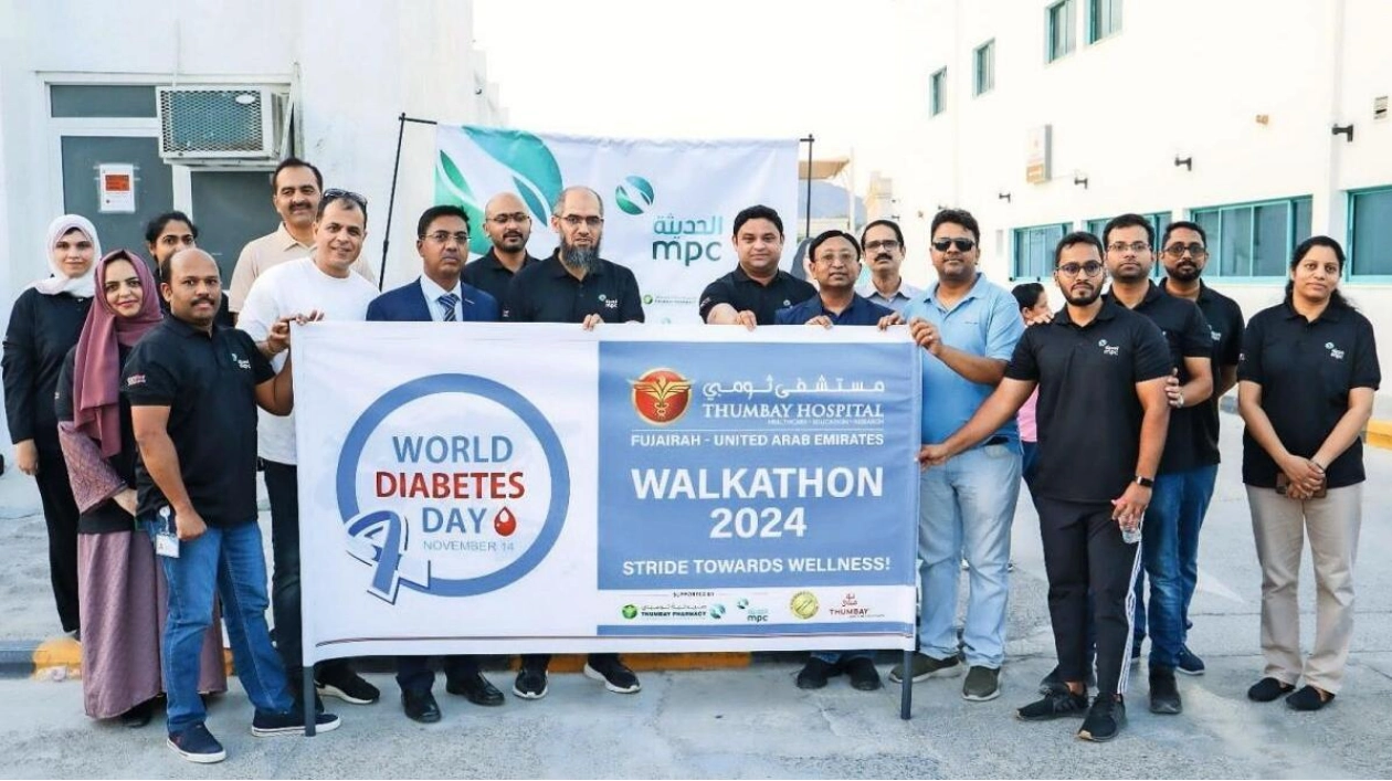 Thumbay Hospital Fujairah Hosts Successful Walkathon for Diabetes Awareness