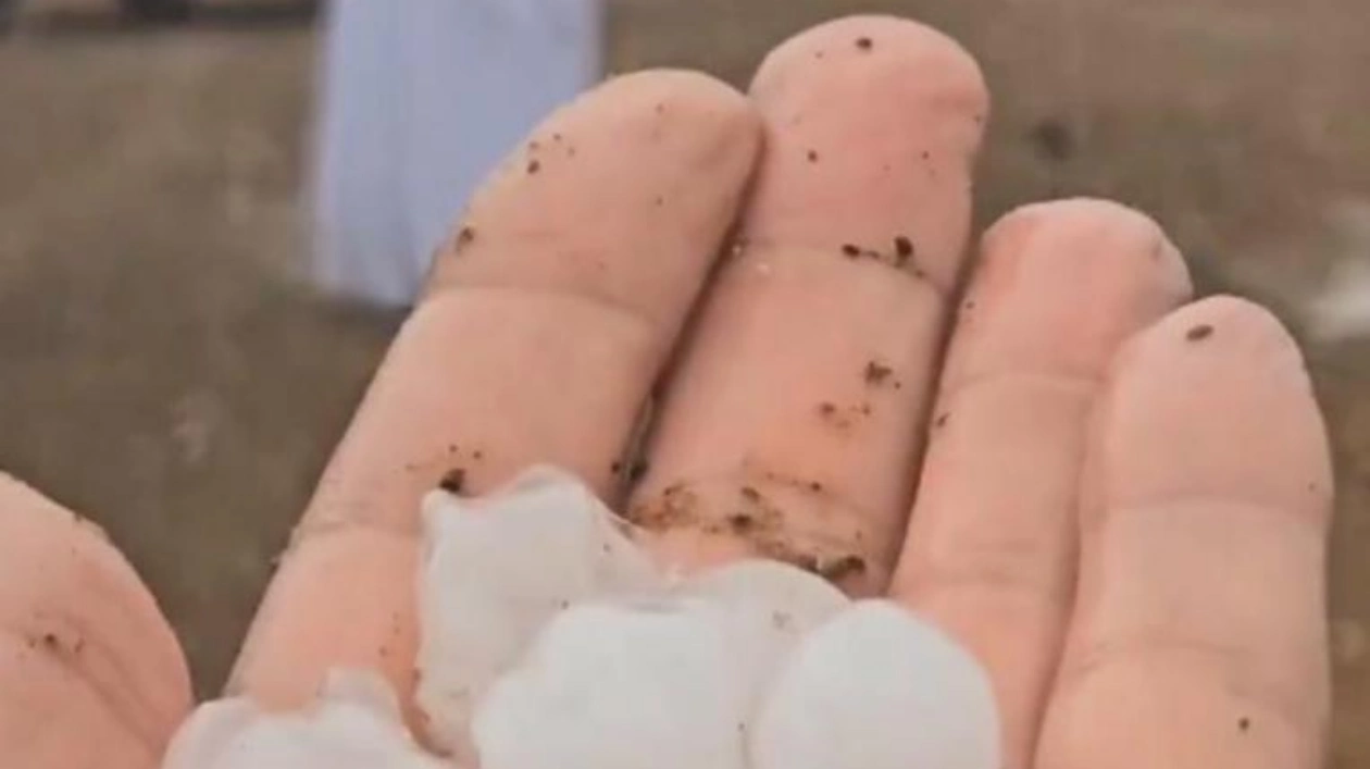 Unexpected Summer Hail Brings Relief in the UAE