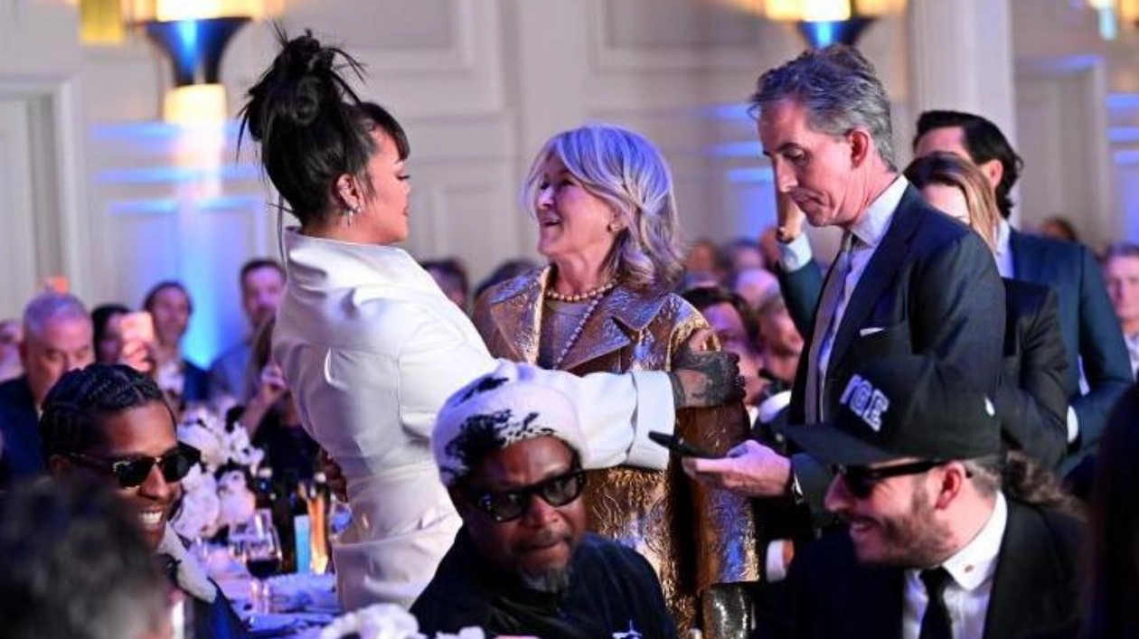 Martha Stewart Fangirls Over Rihanna and A$AP Rocky at FNAA