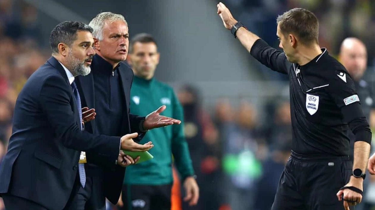 Mourinho's Red Card Drama in Fenerbahce vs. Manchester United Clash