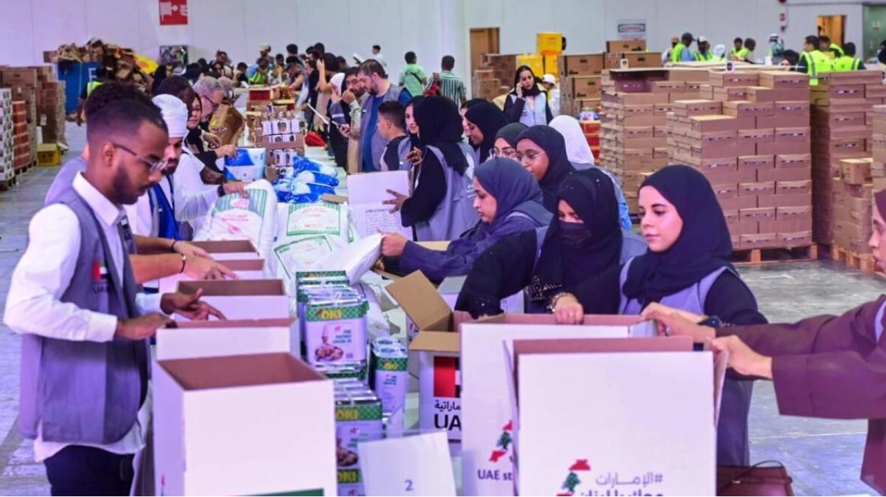 UAE Volunteers Assemble Aid Kits for Lebanon