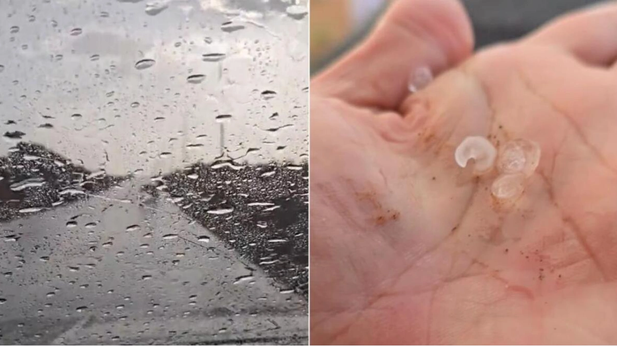 Heavy Showers and Hail in Sharjah and Abu Dhabi Amid High Temperatures