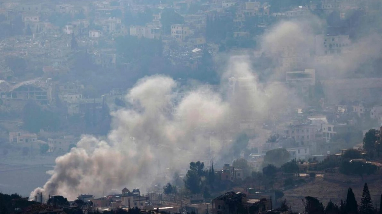 Smoke Rises Over Lebanon Border Village Amid Israeli Strike