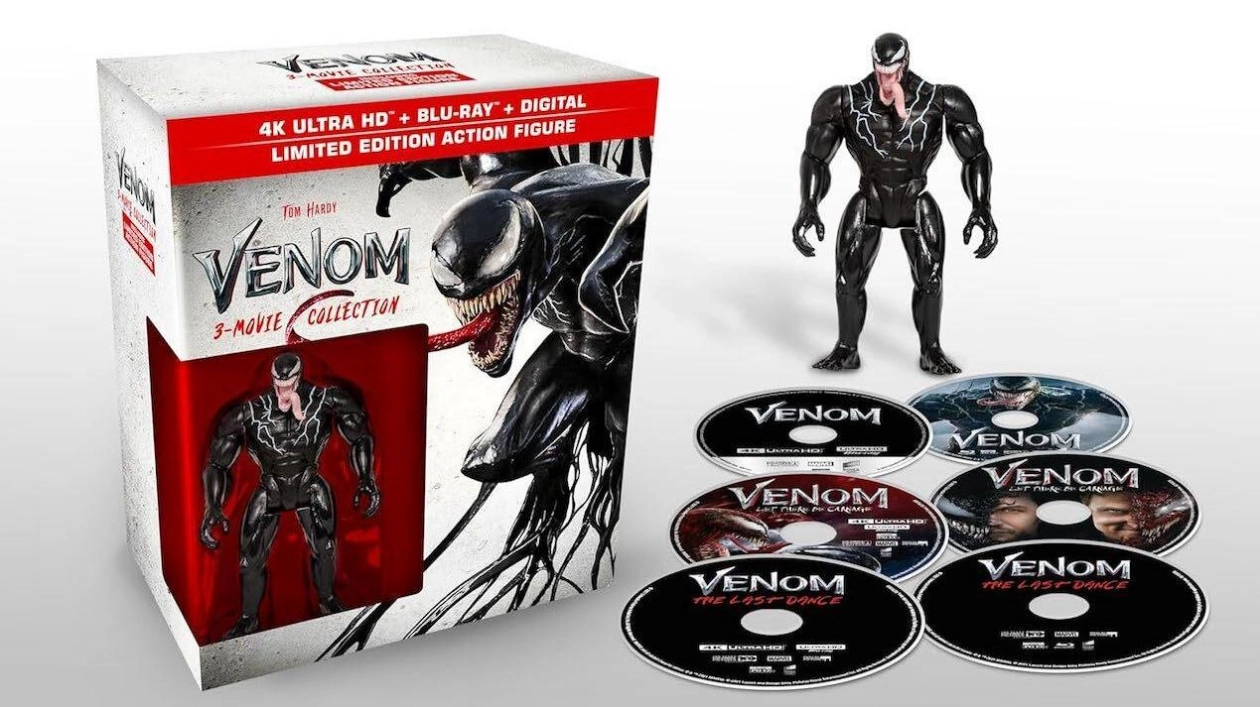 Venom 3-Movie Collection: 4K Blu-ray with Exclusive Action Figure