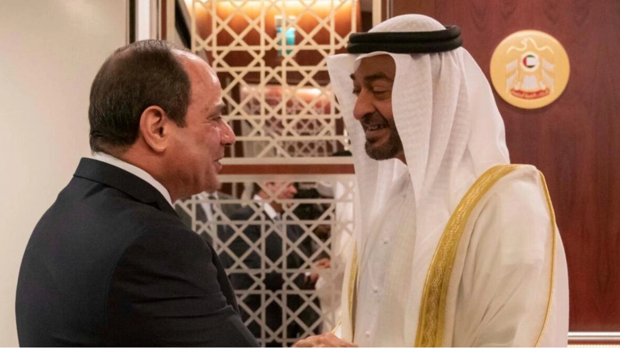 President Sheikh Mohamed bin Zayed Meets with Egyptian Counterpart