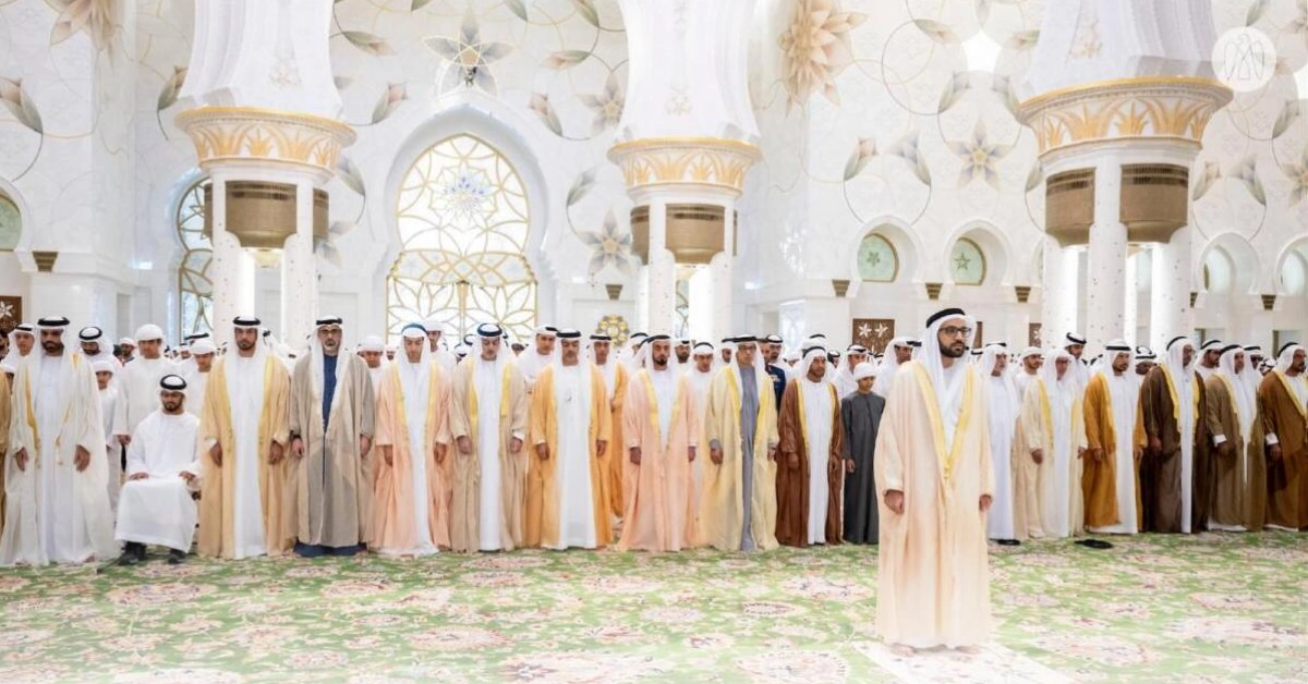 UAE Leaders Celebrate Eid Al Adha with Prayers