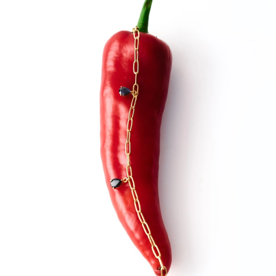 bracelet on red pepper