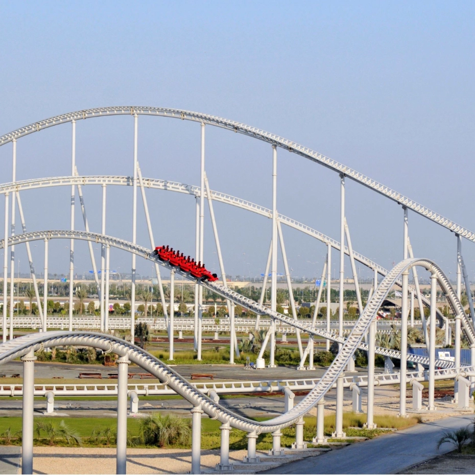 Ferrari park rollercoaster