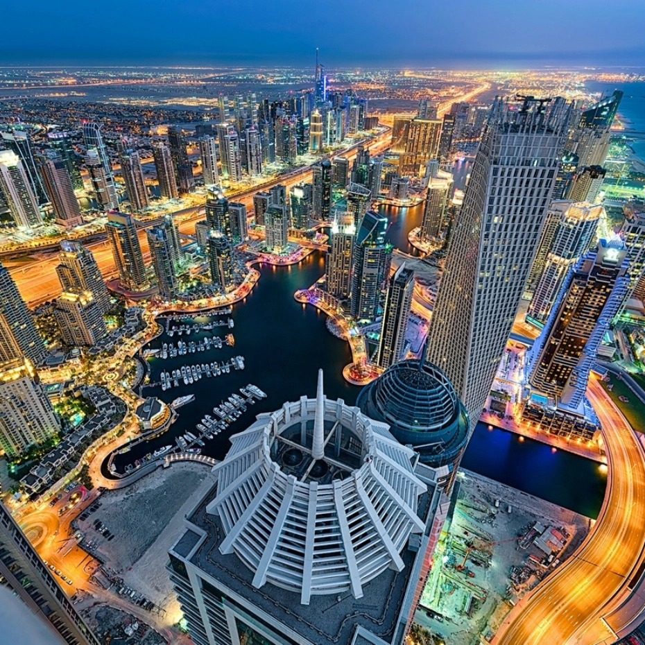 Dubai at night