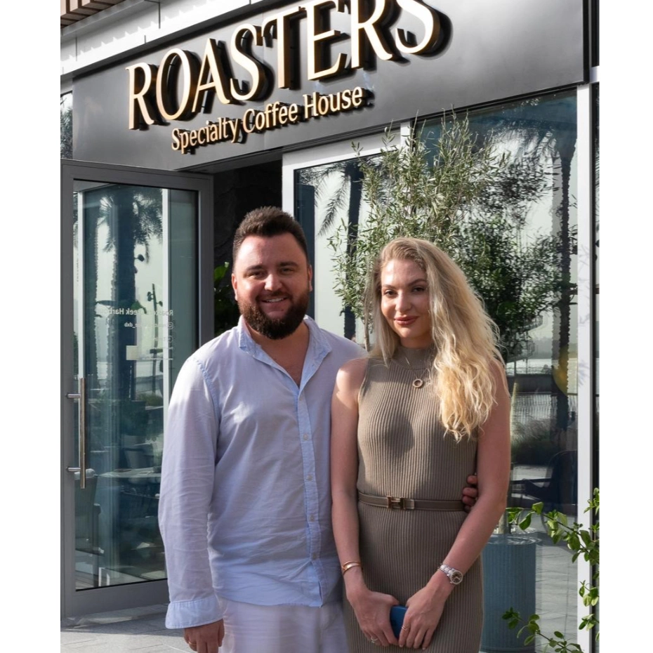 Konstantin and Elza Garbuz at Roasters Cafe