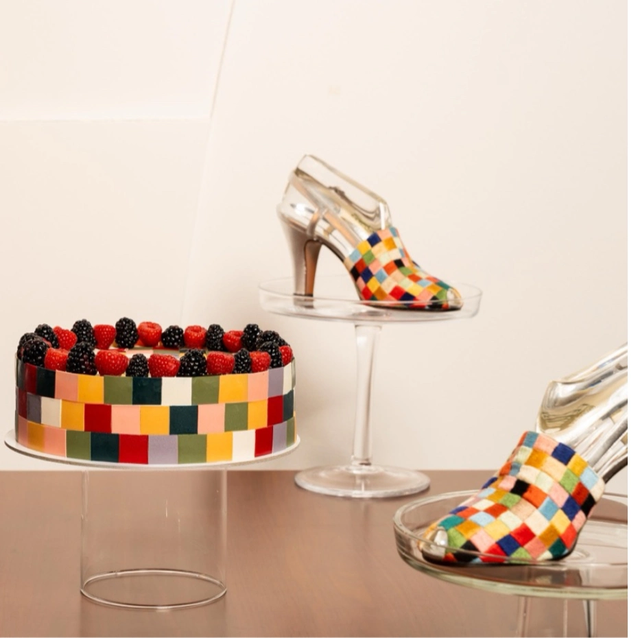 Colorfull tart and shoes